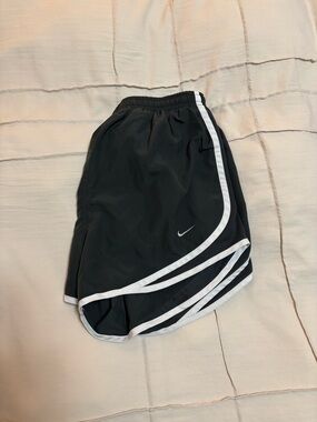 Nike Dark Grey Shorts with White Piping